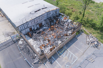 Click to Read Aerial Shoot of Chesapeake fire scene