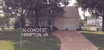 Click to Read Aerial Video - 10 Coach St., Hampton, VA